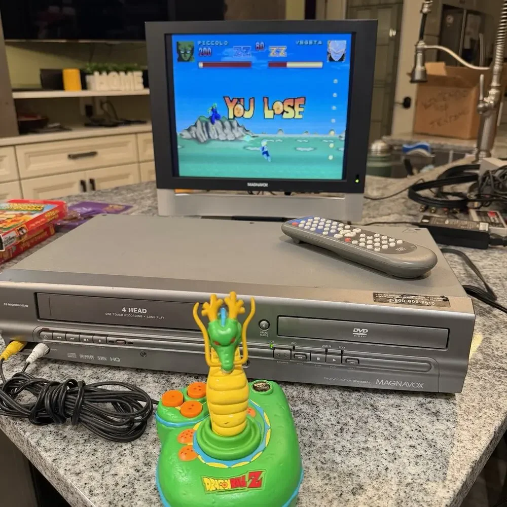 Dragon Ball Z - 2005 Jakks Pacific- Plug & Play TV Game- Shenron Joystick- Works